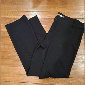 Betabrand Straight Leg Black Dress Pants